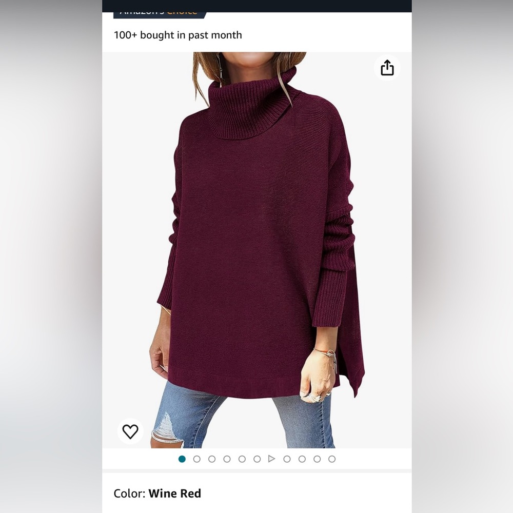 3 Amazon sweaters size L